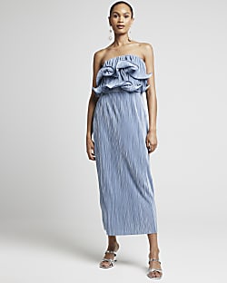 River island stripe midi dress outlet