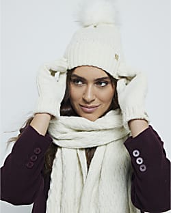 Womens hat scarf and gloves on sale