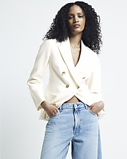 River island white blazer 2025