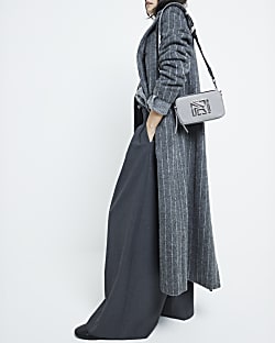 River island grey cross body bag store