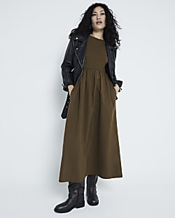 River island khaki coat outlet