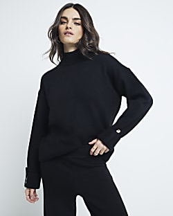 Grey oversized roll neck jumper new arrivals