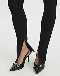 Black Sling Back Court Heels