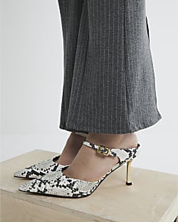 Snake print court shoes discount