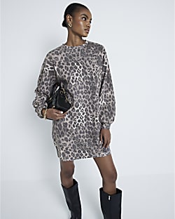 River island leopard print jumper hotsell