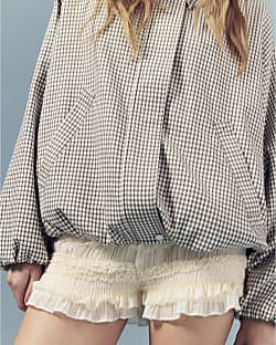 Cream Lace Shorts