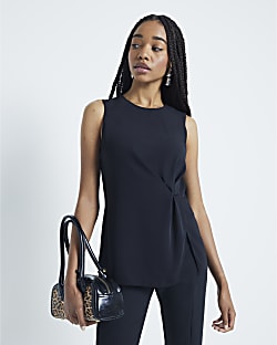 Black Twist Blouse