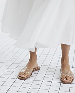 Clear Perspex Laser Cut Mule Sandals