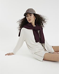 Cream Premium Long Sleeve Zipped Hem Tunic