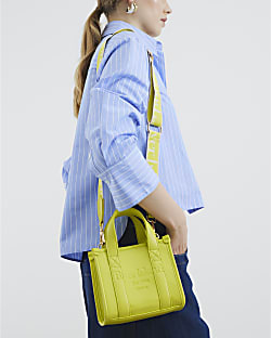 Lime Mini Embossed Tote Bag