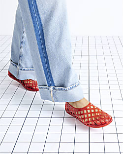 Red Juju Jelly Sandals