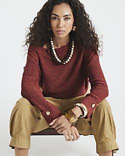 Red Slouch Jumper
