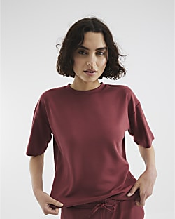 Red Premium Short Sleeve Boxy T-shirt