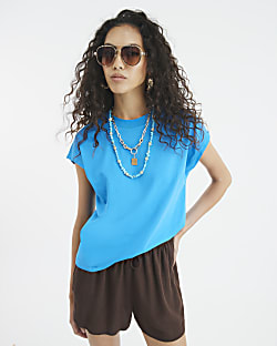 Blue Grown On Short Sleeve T-shirt