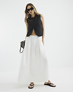 Black High Neck Fitted Waistcoat