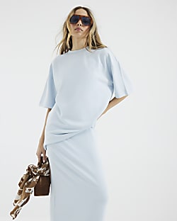 Blue Premium Short Sleeve Oversized T-shirt