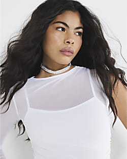 Silver Woven Choker Necklace