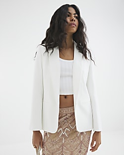 White Edge to Edge Blazer