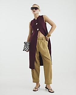 Purple Longline Cardigan