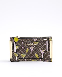 Brown Martini Monogram Mini Purse
