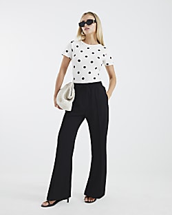 Petite Black Tailored Joggers