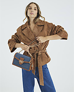 Blue Monogram Denim Shoulder Bag