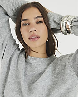 Grey Crew Neck Jumper