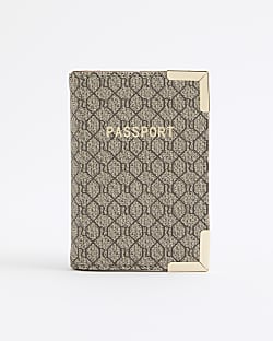 Beige Monogram Passport Holder