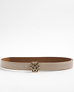 Grey RI Swirl Buckle Belt