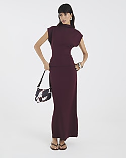 Red Premium Maxi Skirt