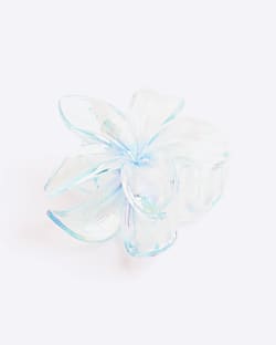Blue Flower Hair Claw Clip