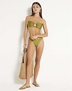 Khaki Hardware Bikini Bottoms