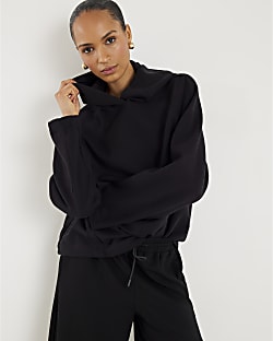 Black Premium Long Sleeve Hoodie