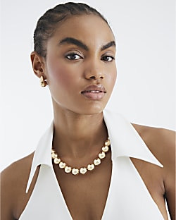 Gold Beaded Necklace