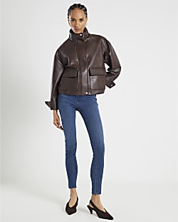 Blue Molly Mid Rise Sculpt Skinny Jeans