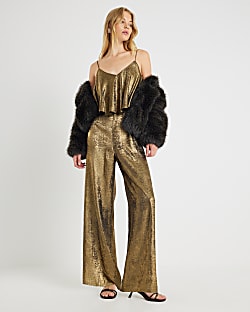 Gold Layered Jumpsuit