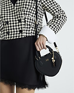 Black Heart Cross Body Bag