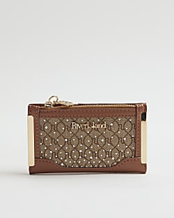 Brown RI Monogram Heatseal Mini Purse