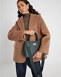 Green RI Monogram Tote Bag