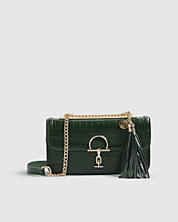 Green Snaffle Tassel Shoulder Bag