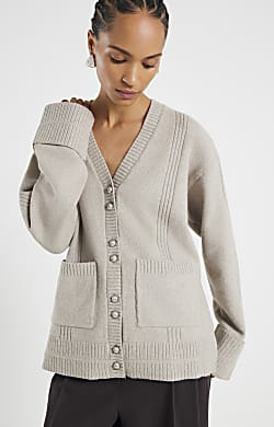 Brown Knitted Long Sleeve Cardigan