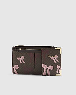 Brown Bow Monogram Travel Bundle Set