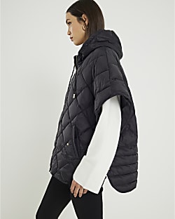 Black Puffer Cape