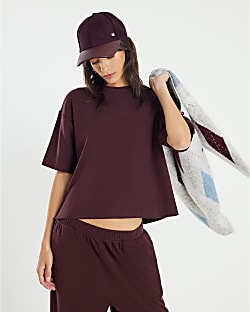 Red Short Sleeve Boxy T-shirt