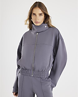 Grey Harrington Zip Jacket
