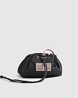 Black Drawstring Makeup Bag