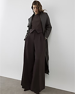 RI Studio foldover Waist Wide Trousers