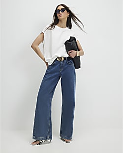 White Short Sleeve Loose Fit Top