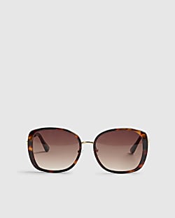 Tortoise Metal Glam Weave Sunglasses