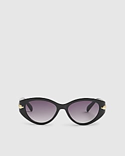 Black Slim Cat Eye Sunglasses